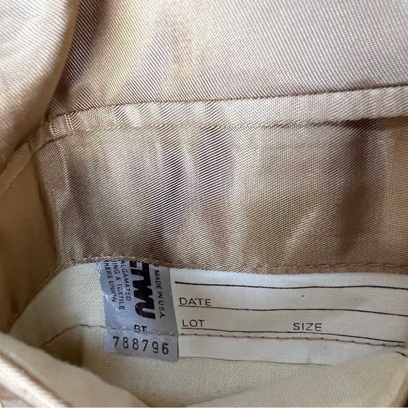 Vintage Neiman Marcus Men's Suede 2 Button Blazer Tan Size 42 - Picture 6 of 11